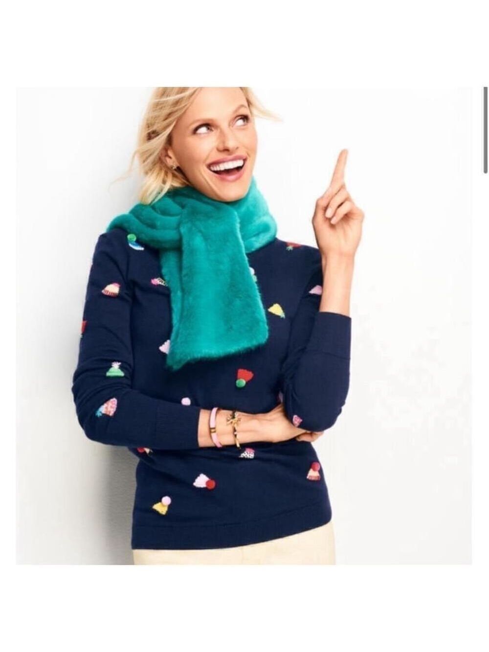 Talbots Cashmere Party Hat Sweater